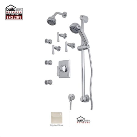 A large image of the Rohl MLKIT46LM Polished Nickel