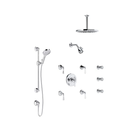 A large image of the Rohl PALLADIAN-A4814LM-KIT Polished Chrome