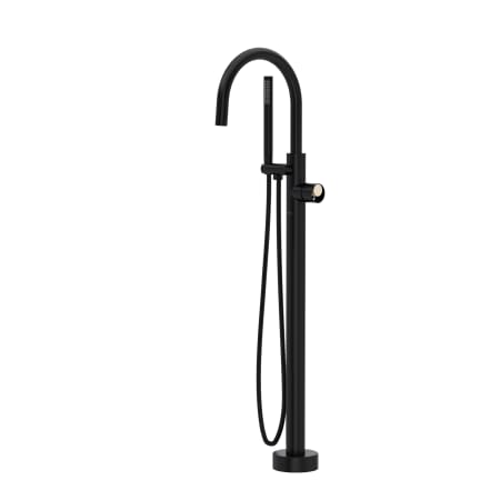 A large image of the Rohl TEC06HF1IW Matte Black / Satin Nickel