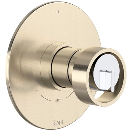 A large image of the Rohl TEC23W1IW Satin Nickel / Polished Chrome