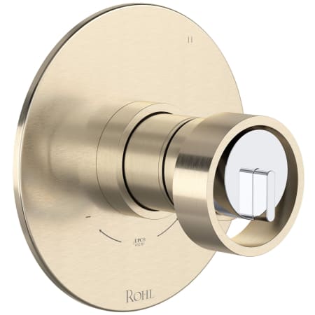 A large image of the Rohl TEC45W1IW Satin Nickel / Polished Chrome