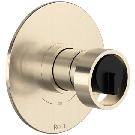 A large image of the Rohl TEC47W1IW Satin Nickel / Matte Black