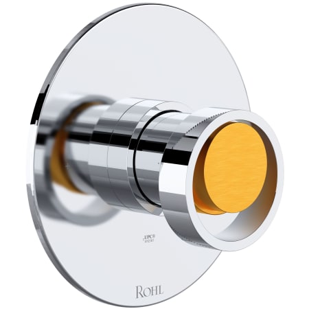 A large image of the Rohl TEC51W1IW Polished Chrome / Satin Gold