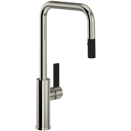 A large image of the Rohl TR56D1LB Polished Nickel / Matte Black