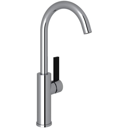 A large image of the Rohl TR60D1LB Polished Chrome / Matte Black