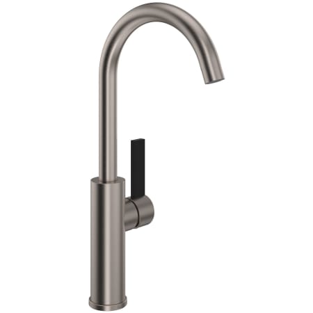 A large image of the Rohl TR60D1LB Satin Nickel / Matte Black