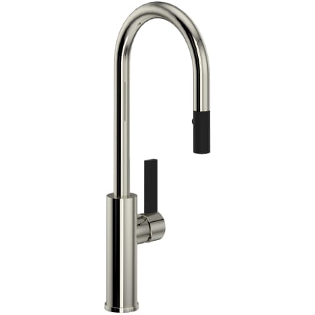 A large image of the Rohl TR65D1LB Polished Nickel / Matte Black