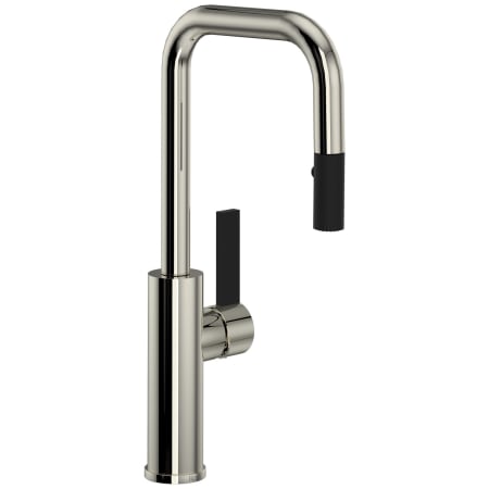 A large image of the Rohl TR66D1LB Polished Nickel / Matte Black