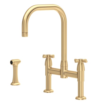A large image of the Rohl U.4278X-2 Satin English Gold
