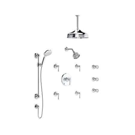 A large image of the Rohl VERONA-A2914LM-KIT Polished Chrome