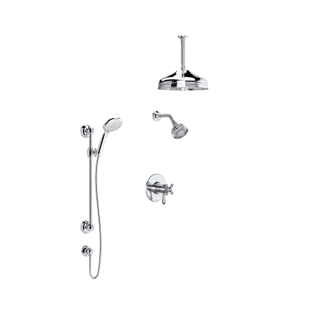 A large image of the Rohl VERONA-TTD45W1LM-KIT Polished Chrome