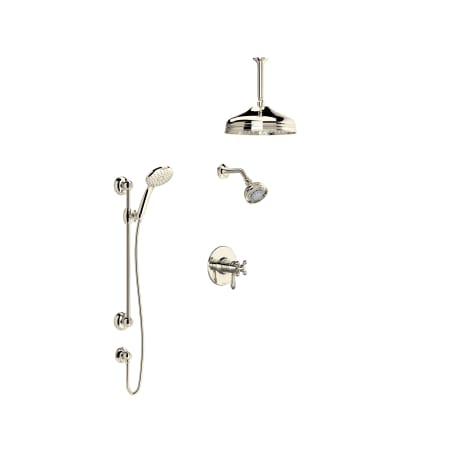 A large image of the Rohl VERONA-TTD45W1LM-KIT Polished Nickel