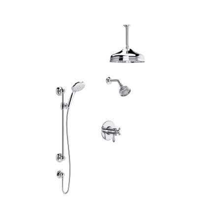 A large image of the Rohl VERONA-TTD47W1LM-KIT Polished Chrome