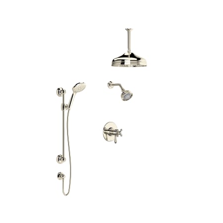 A large image of the Rohl VERONA-TTD47W1LM-KIT Polished Nickel
