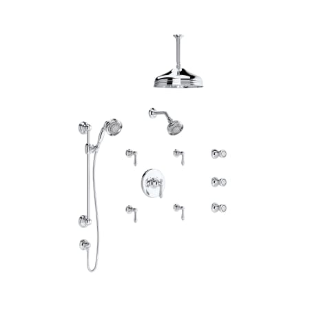 A large image of the Rohl VIAGGIO-A4914LM-KIT Polished Chrome