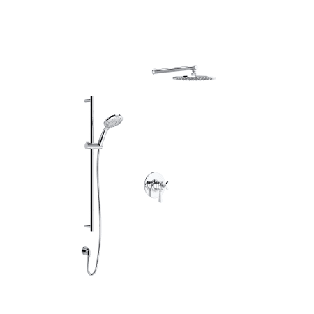 A large image of the Rohl WELLSFORD-TTN44W1LM-KIT Polished Chrome
