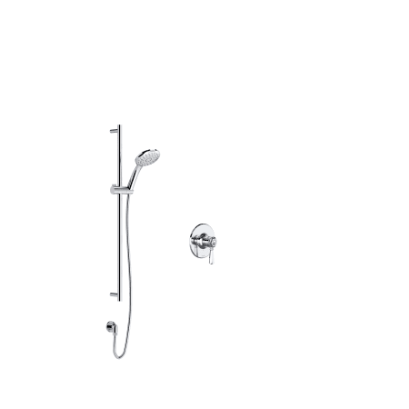 A large image of the Rohl WELLSFORD-TTN51W1LM-KIT Polished Chrome