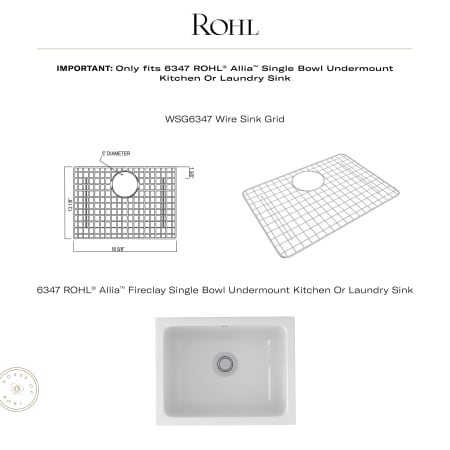 A large image of the Rohl WSG6347 Alternate Image