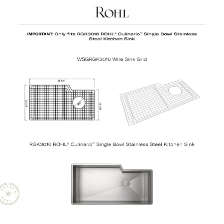 A large image of the Rohl WSGRGK3016 Alternate Image