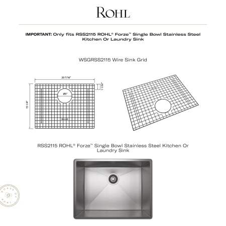 A large image of the Rohl WSGRSS2115 Alternate Image