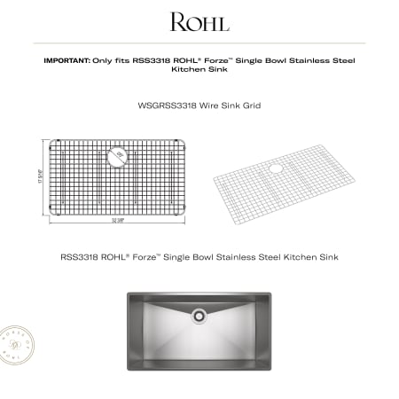 A large image of the Rohl WSGRSS3318 Alternate Image