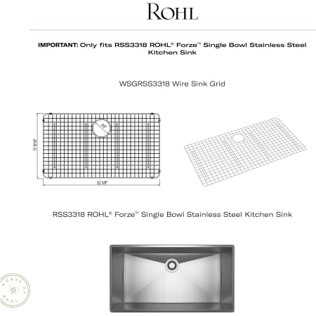 A large image of the Rohl WSGRSS3318 Alternate View