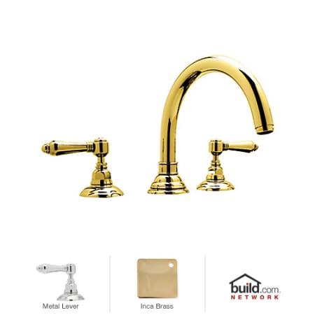 A large image of the Rohl A1462LM Inca Brass