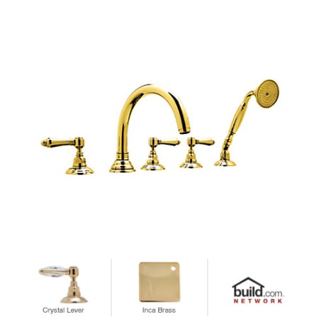 A large image of the Rohl A1463LC Inca Brass