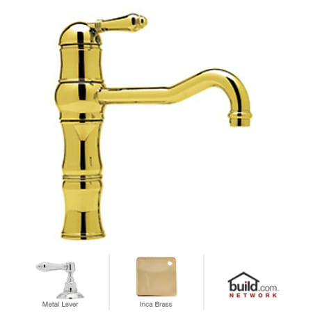 A large image of the Rohl A3479LM-2 Inca Brass