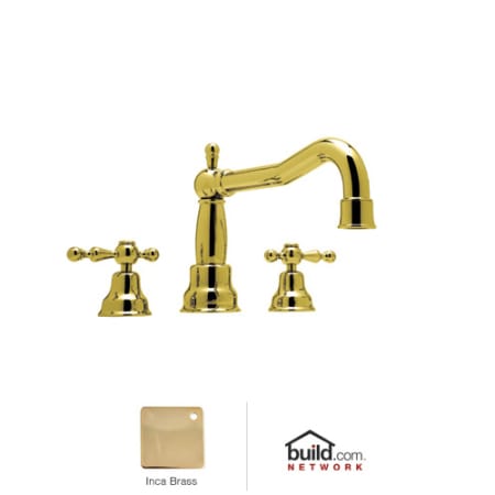 A large image of the Rohl AC252L Inca Brass