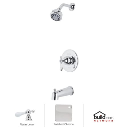 A large image of the Rohl ACKIT17LP Polished Chrome