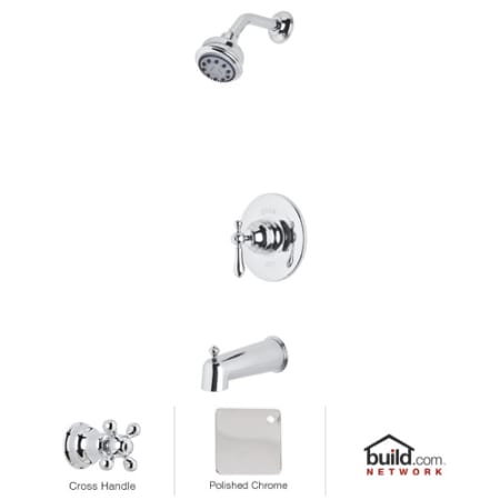 A large image of the Rohl ACKIT17X Polished Chrome