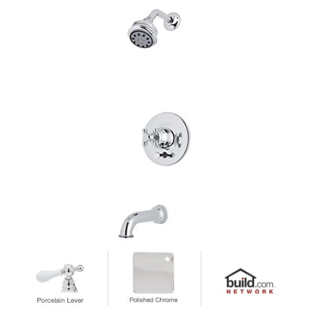 A large image of the Rohl ACKIT21LP Polished Chrome