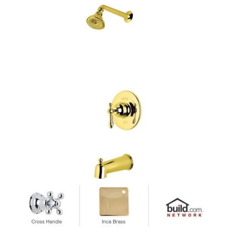 A large image of the Rohl ACKIT27X Inca Brass