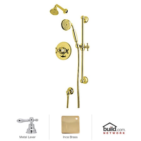 A large image of the Rohl ACKIT28L Inca Brass