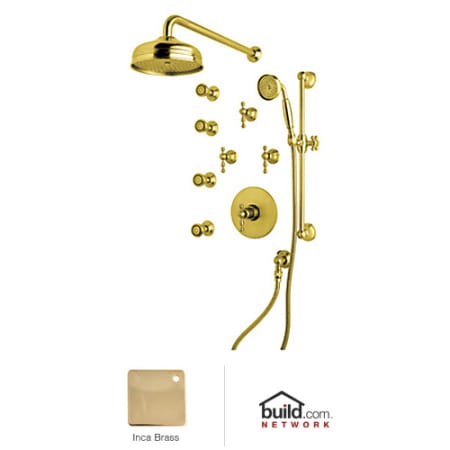 A large image of the Rohl ACKIT35L Inca Brass