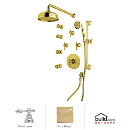 A large image of the Rohl ACKIT35LM Inca Brass