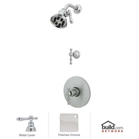 A large image of the Rohl ACKIT40LM Polished Chrome
