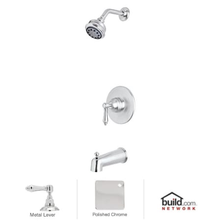 A large image of the Rohl AKIT26LM Polished Chrome