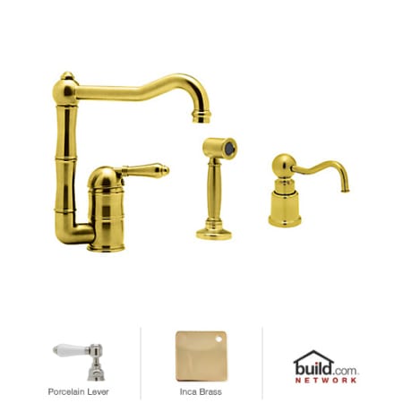 A large image of the Rohl AKIT36081LPWS-2 Inca Brass