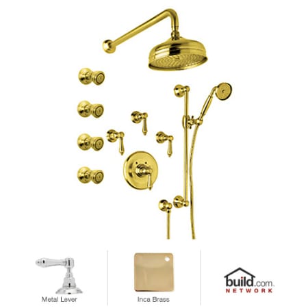 A large image of the Rohl AKIT36LM Inca Brass