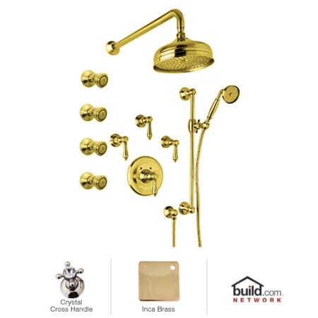 A large image of the Rohl AKIT36XC Inca Brass