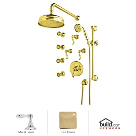 A large image of the Rohl AKIT76LM Inca Brass