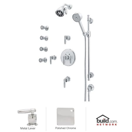 A large image of the Rohl MBKIT37LM Polished Chrome