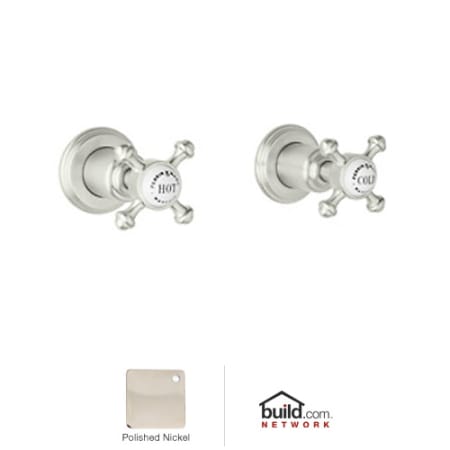 A large image of the Rohl U.3751X-2 Polished Nickel