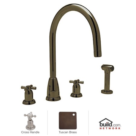 A large image of the Rohl U.4890X-2 English Bronze
