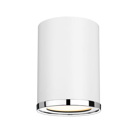 A large image of the Roseto ZCF28071 Matte White / Chrome