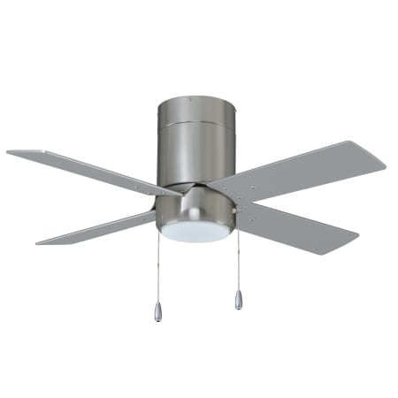 A large image of the RP Lighting and Fans Metalis Hugger 42 Brushed Nickel / Brushed Nickel