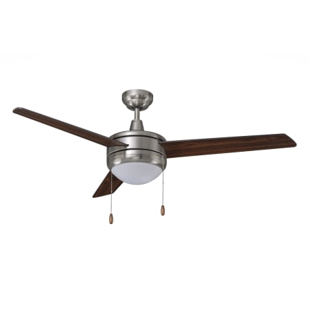 A large image of the RP Lighting and Fans Contempo IV LED Brushed Nickel / Walnut
