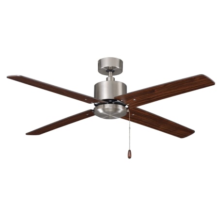 A large image of the RP Lighting and Fans Aldea IV Brushed Nickel / Walnut
